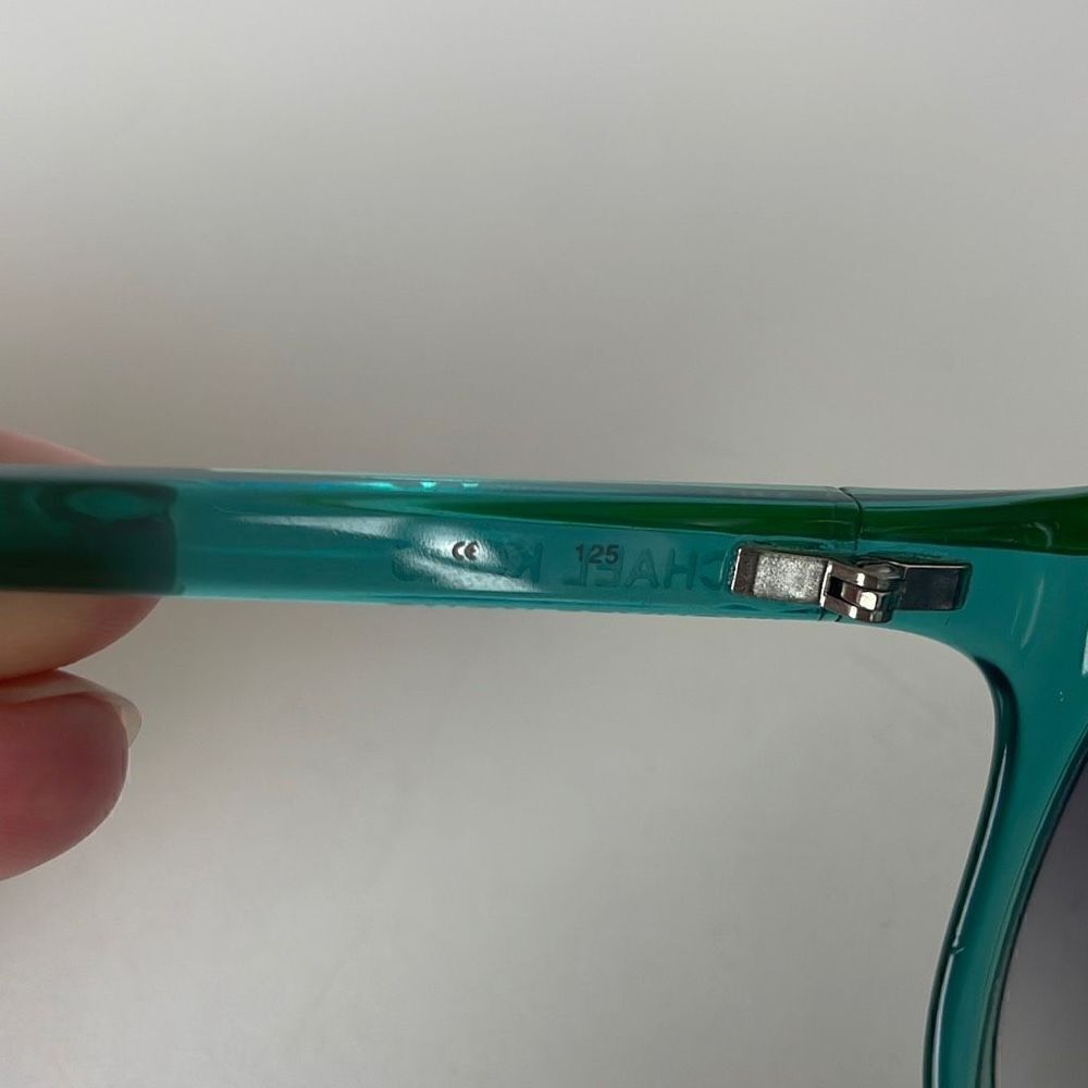 Michael Kors La Palma M2728S Turquoise & Green Oversized Sunglasses - Picture 7 of 10